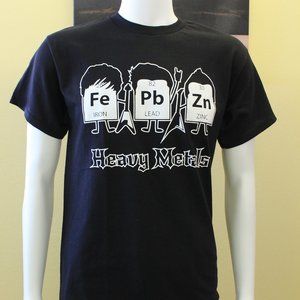 Black Funny Heavy Metals T-Shirt